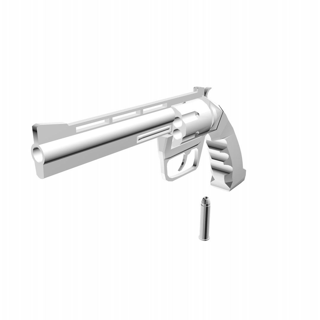 Western Revolver Obj