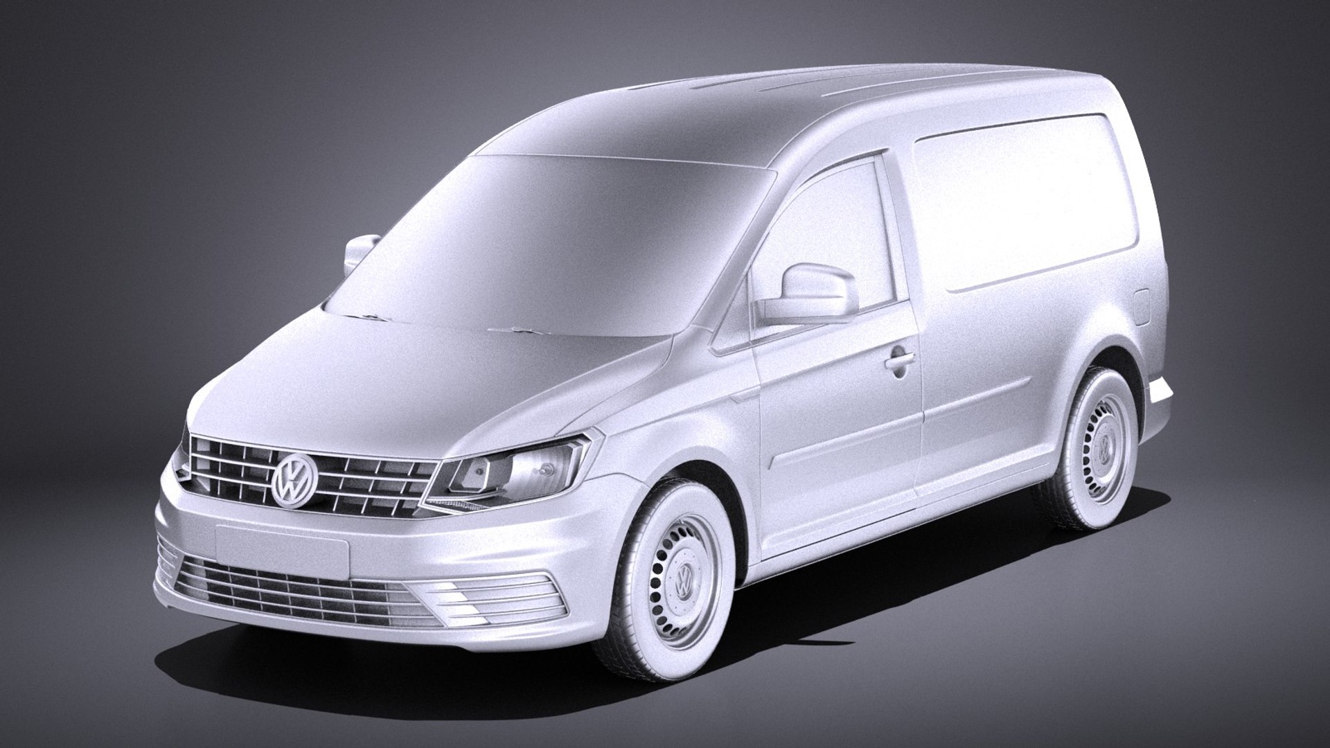 Volkswagen Caddy 2018 3D Model - TurboSquid 1266304