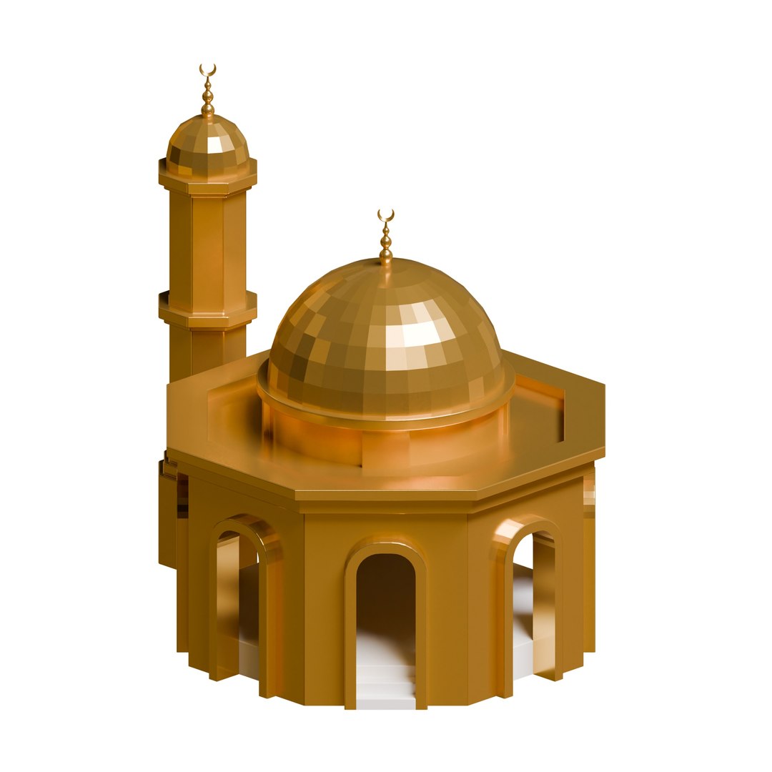 3D Hexagon Mosque - TurboSquid 2332525