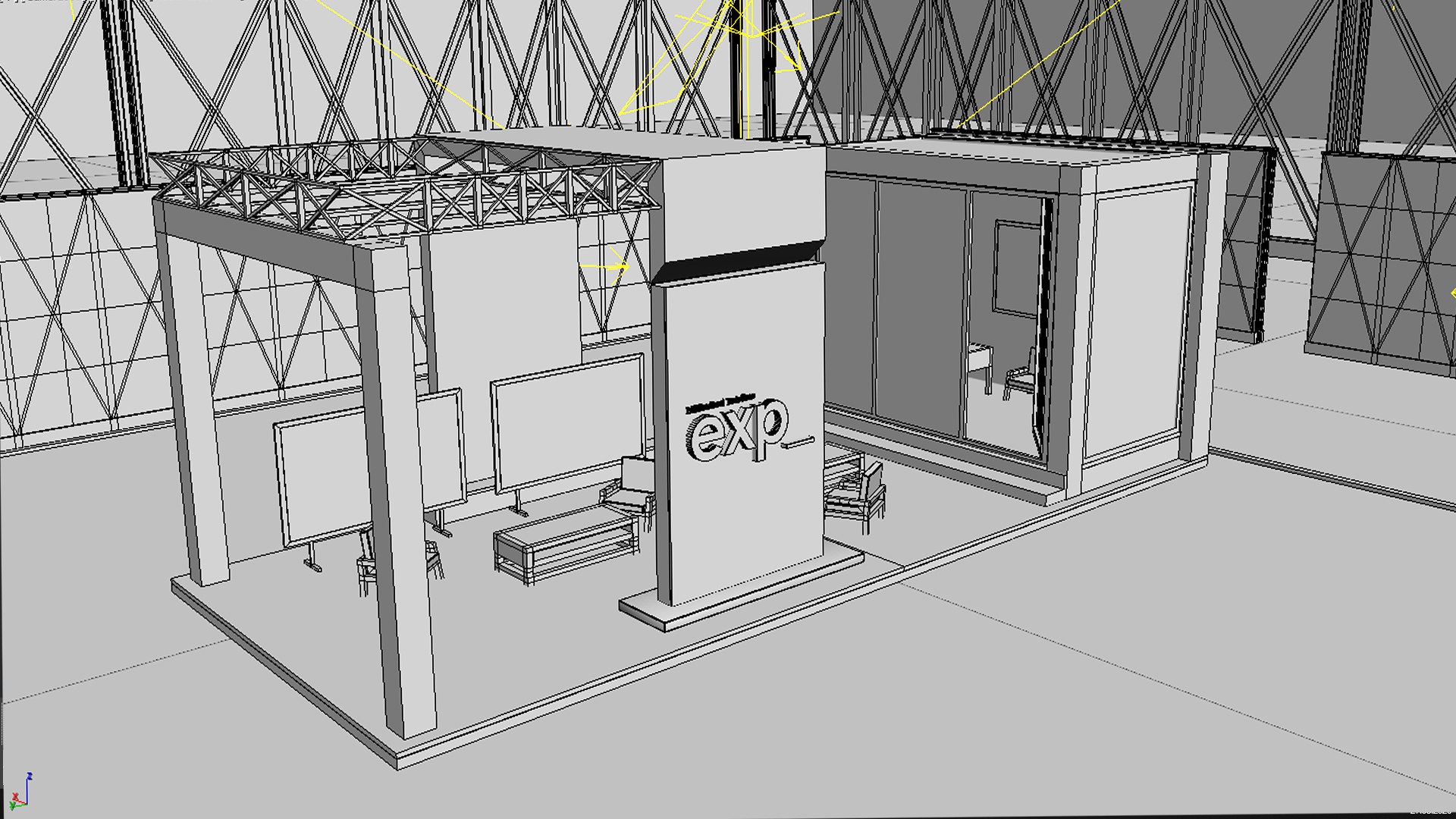 Exhibition Stand Trade Show Booth 3D model https://p.turbosquid.com/ts-thumb/Rb/Fp3rQn/uo/wireframe/jpg/1787845467/1920x1080/fit_q87/acdafb6a5cf91ff2cd05383598661ab92d1bcf27/wireframe.jpg