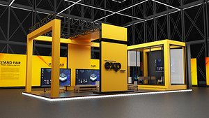 Exhibition Stand Trade Show Booth 3D model