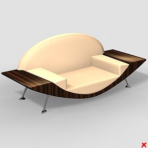 3d armchair chair model