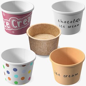 Cardboard Ice Cream Cups Collection