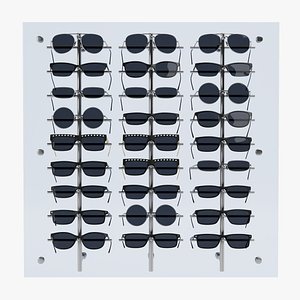 Sunglasses on Stand 3D model