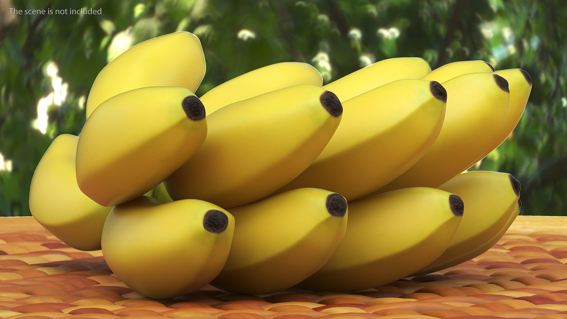 banana bunch banan 3d model