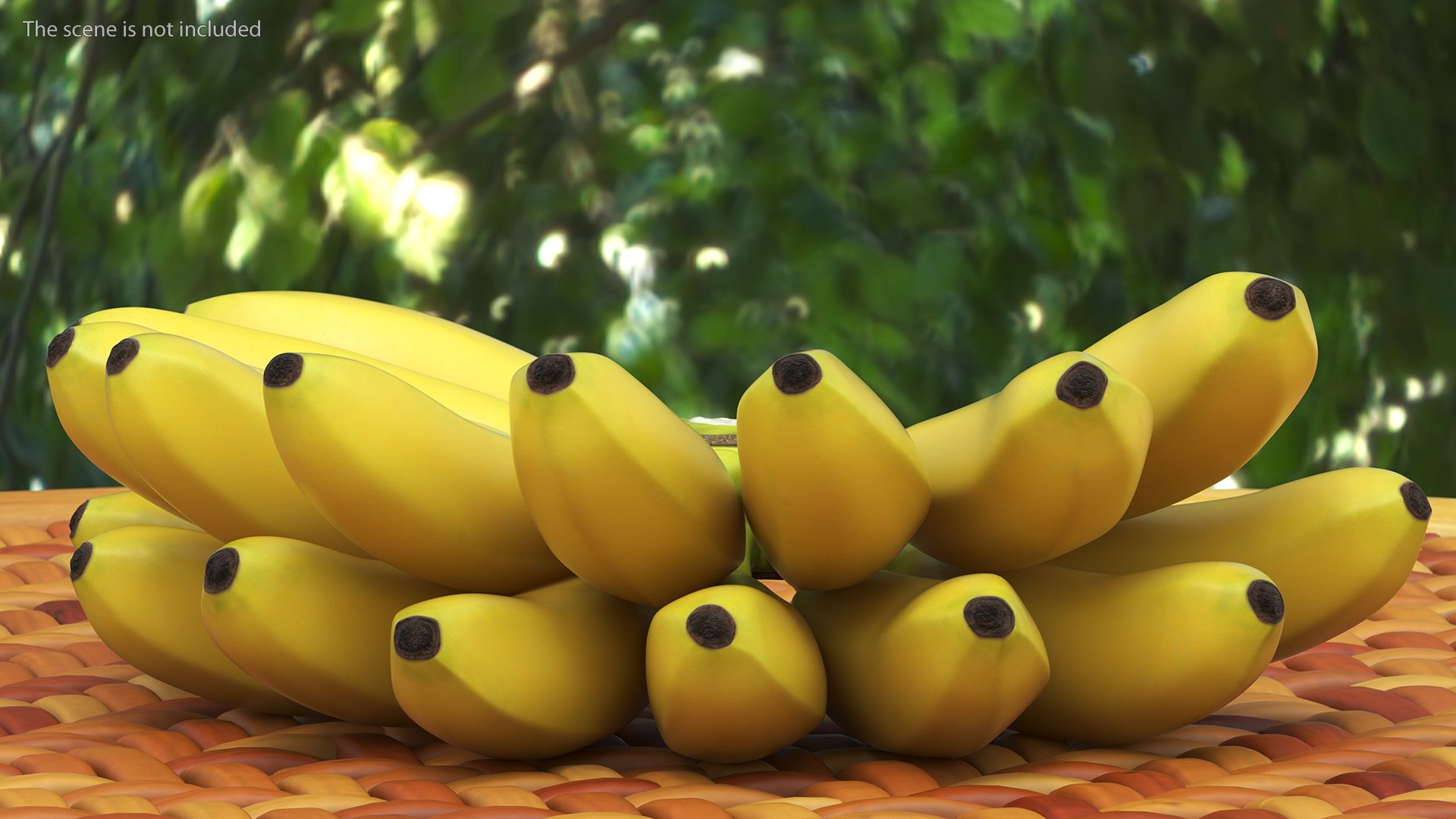 banana bunch banan 3d model