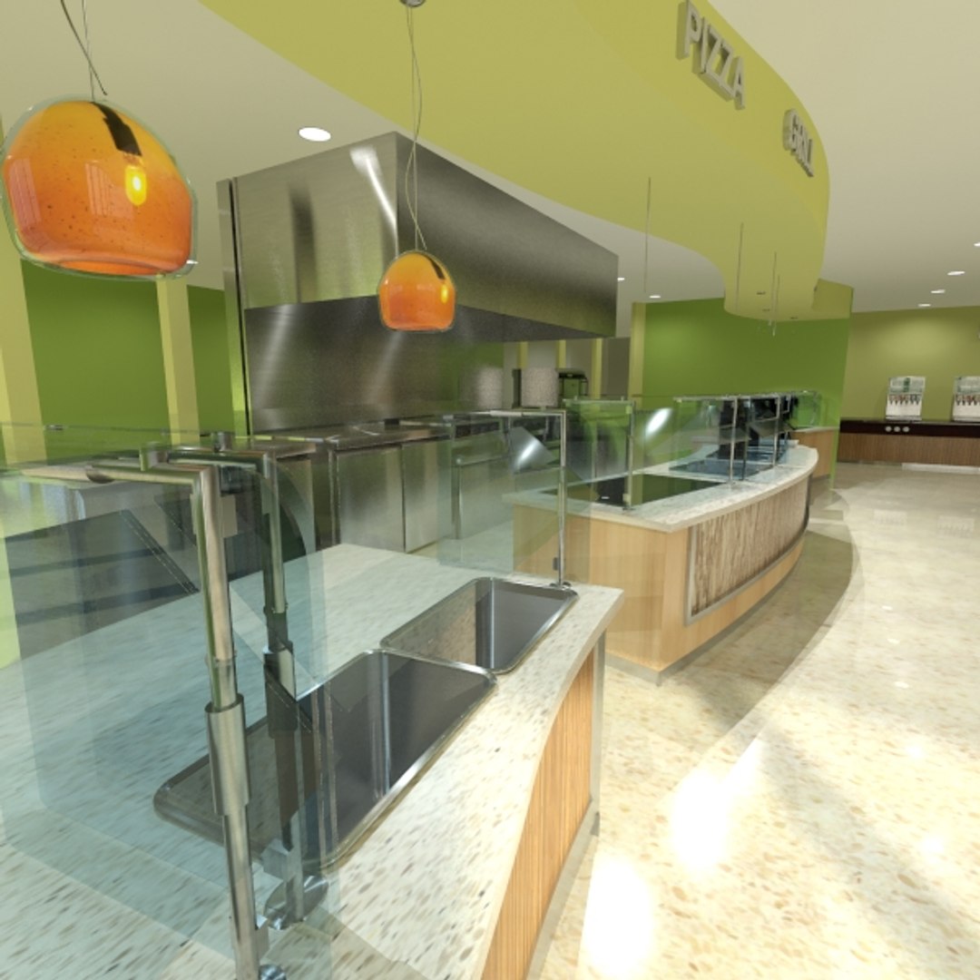 3d Model Cafeteria Equipment