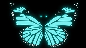 Butterfly with glow effect