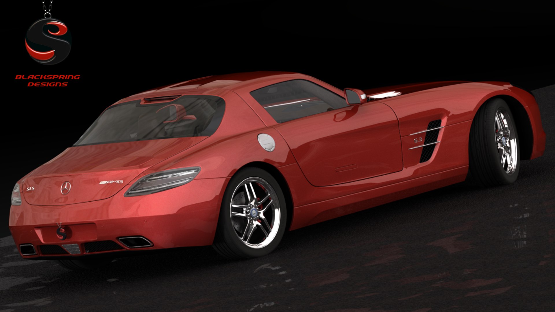 Mercedes-benz Sls Amg 2011 3d Max