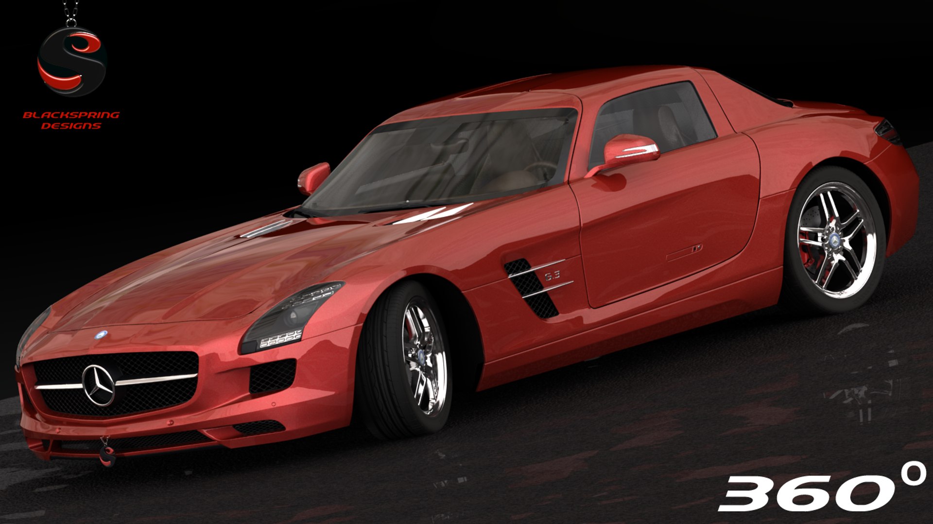 Mercedes-benz Sls Amg 2011 3d Max