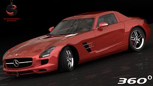 mercedes-benz sls amg 2011 3d max