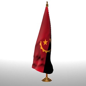 ANGOLA table flag t 3D