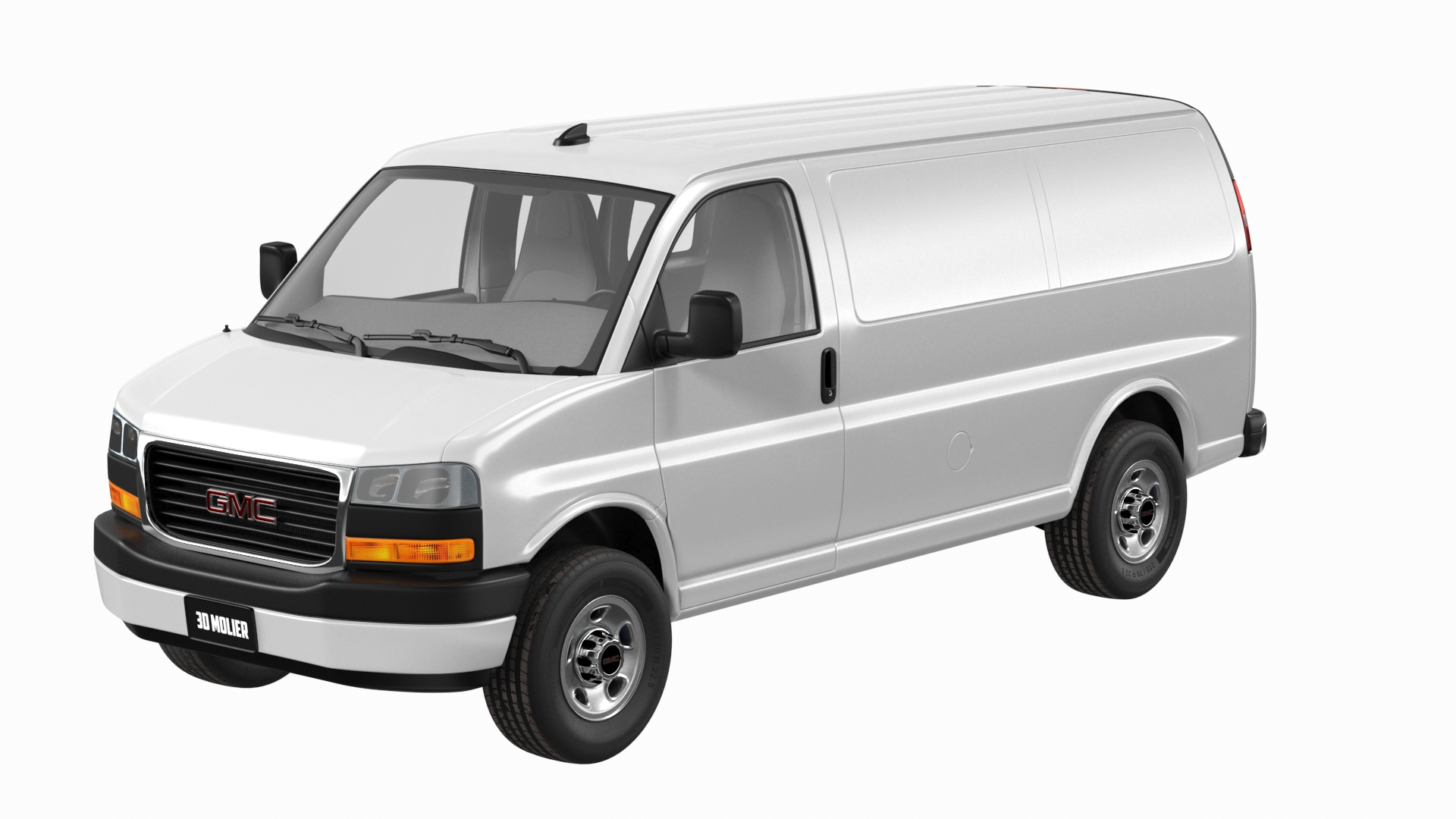 GMC Savana Van White Rigged 3D TurboSquid 1914591