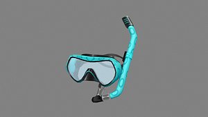 Cartoon diving goggles - blue