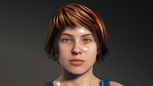 Female Construction Worker model