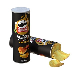 3D Pringles scorchin cheddar