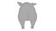 3D Cartoon pig 3D model