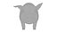 3D Cartoon pig 3D model