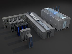 3D ZTE Modular Data Center 3D Model