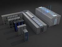 ZTE Modular Data Center 3D Model