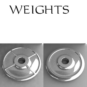 3d dxf dumbell weight dumb