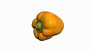 3D model yellow pepper