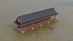 Chinese-style colonnade