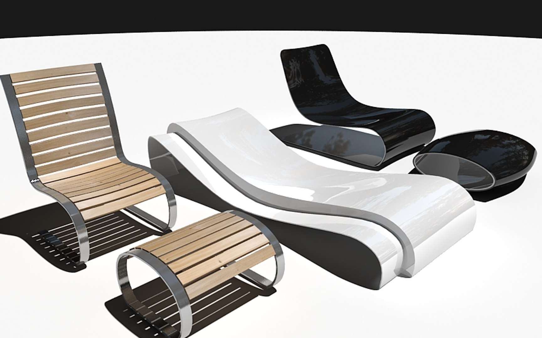 Lounge Chairs 3d Model