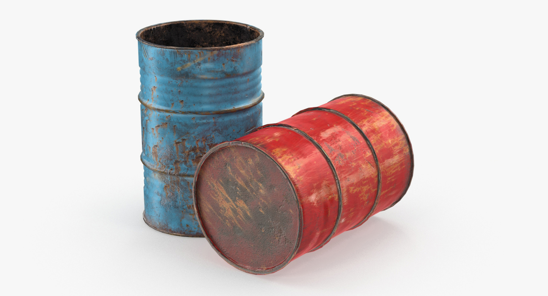 3D Rusty Waste Oil Drums - TurboSquid 1306760