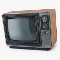Old CRT Television National Panacolor TV
