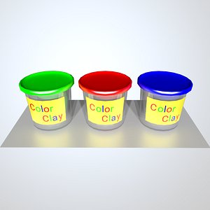 Polymer Clay Kit Lay Out 3D Model $49 - .gltf .obj .ma .max .upk  .unitypackage .c4d .fbx .3ds .blend .lxo - Free3D