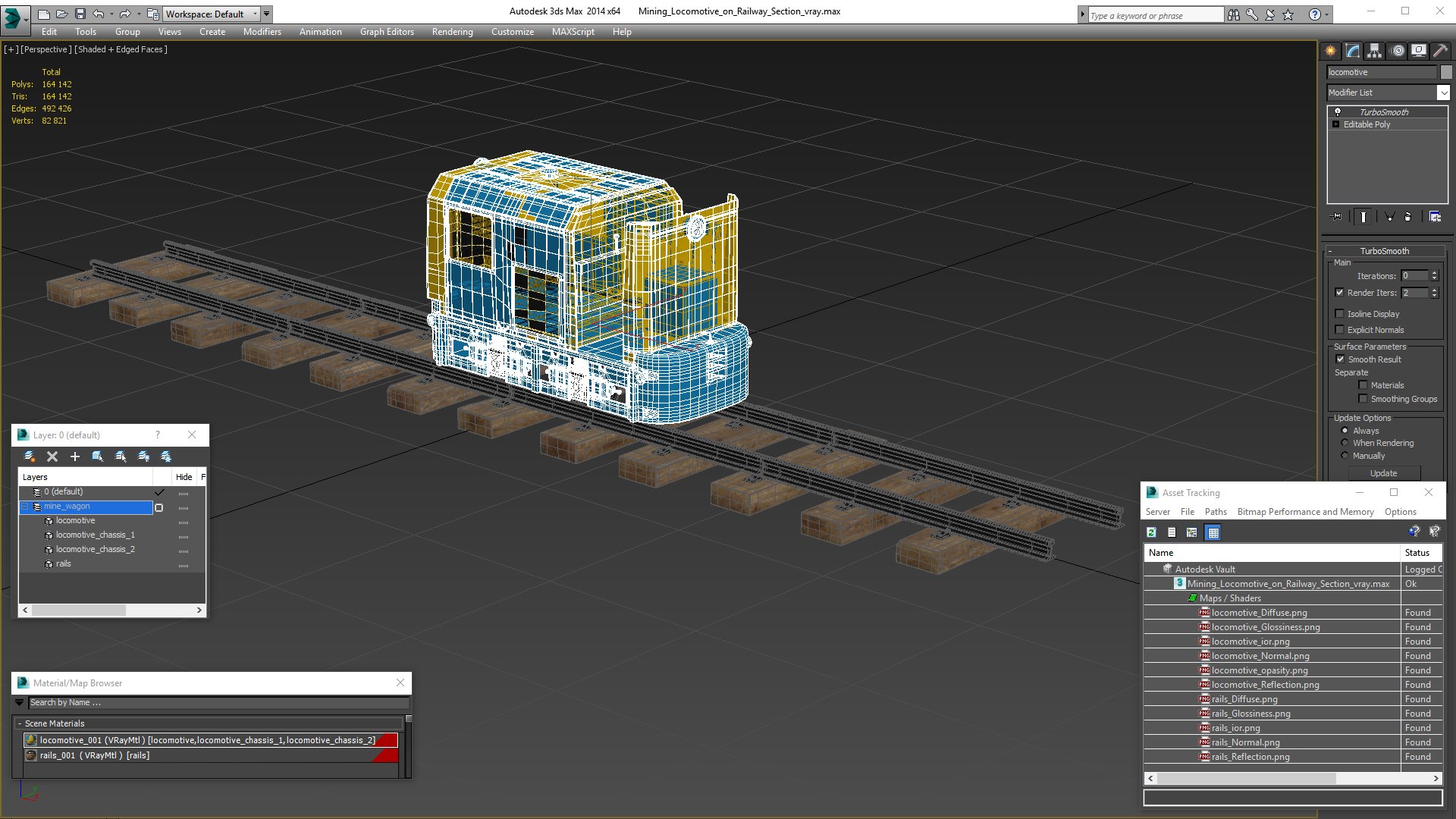 3D mining locomotive railway section https://p.turbosquid.com/ts-thumb/Rc/0HiFtX/oFrKDf5M/mininglocomotiveonrailwaysection3dsmodel028/jpg/1581935131/1920x1080/fit_q87/a170f6e74080d676e211ff453f877d3cae3f0869/mininglocomotiveonrailwaysection3dsmodel028.jpg