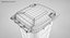 green wheelie bin 3D model