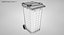 green wheelie bin 3D model
