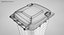 green wheelie bin 3D model