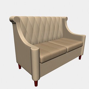 3D sofa cafe bar model