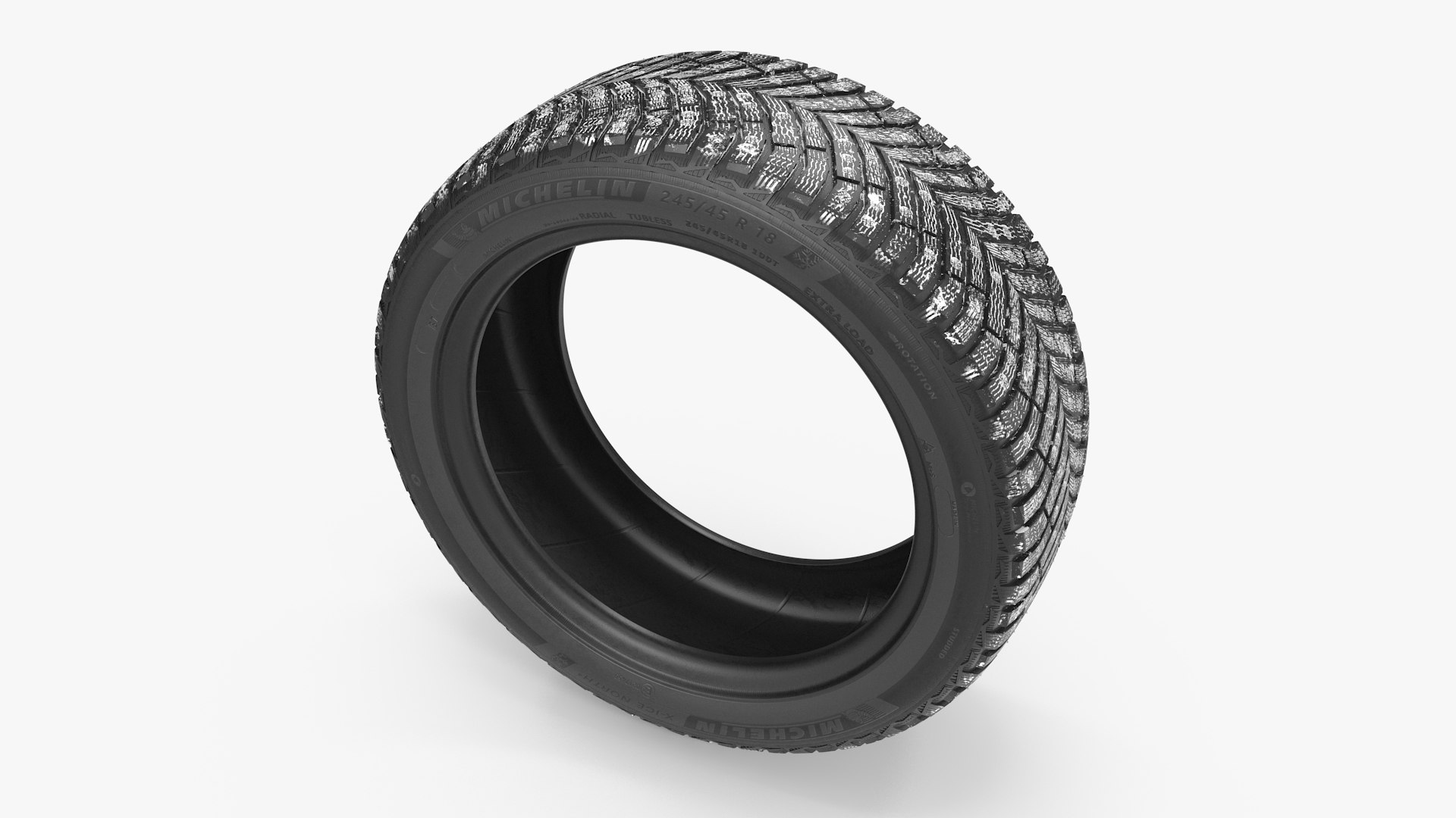 Snow Michelin Winter Spikes-Tire 3D model preview