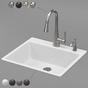 3D MOEN kitchen sink GGW3019B