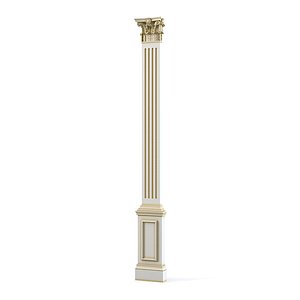 Corinthian pilaster column classic flute