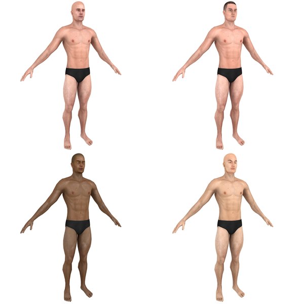 pack base man briefs 3D model