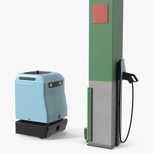 Car Charging Robot System 3D model