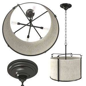 lamp lights aspen hanging 3D model