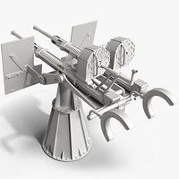 Twin 20mm anti-aircraft gun