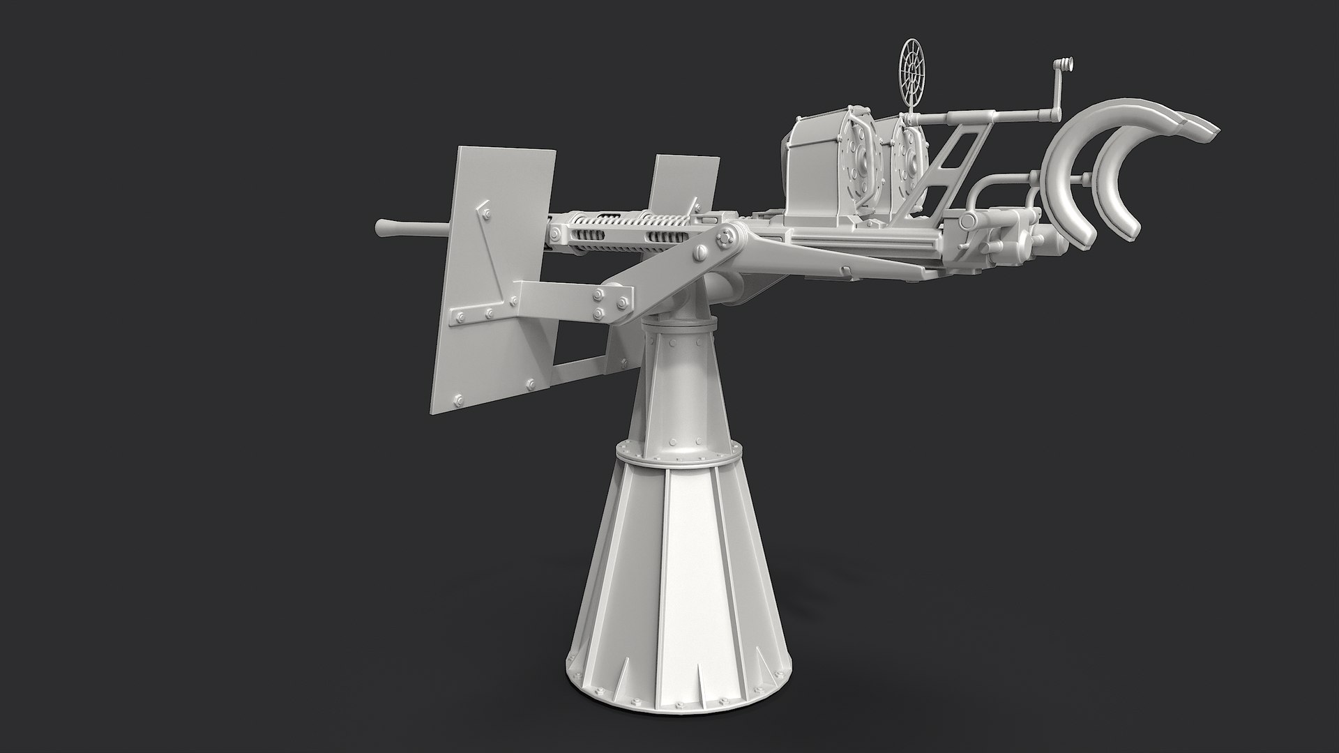 3D Twin 20mm Anti-aircraft Gun Model - TurboSquid 1919022