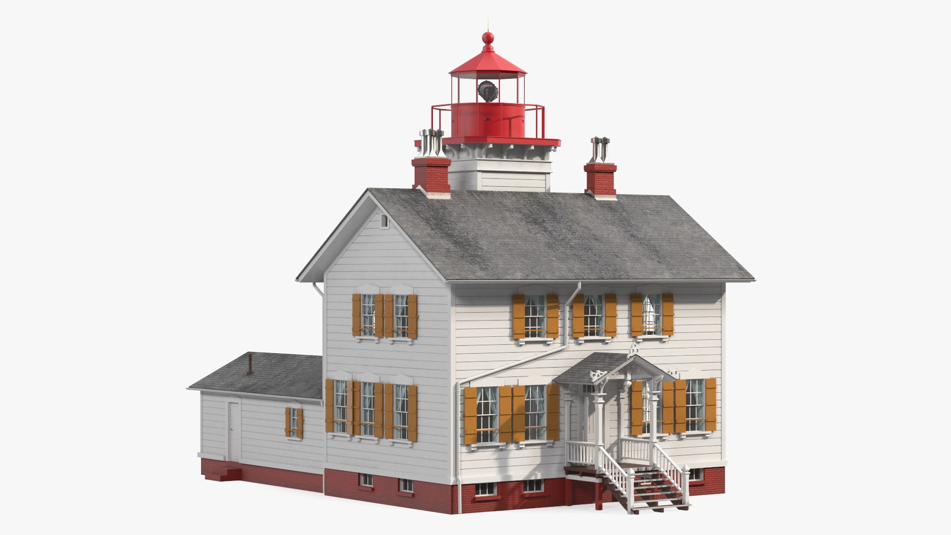 Yaquina Bay Lighthouse 3D model preview