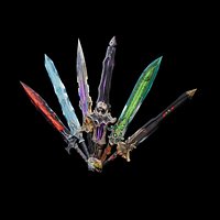 6 Elemental Fantasy RPG Sword Pack - Game Ready PBR