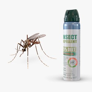 3D model repellent bottle mosquito