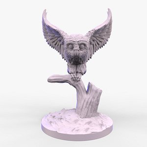 3D Owl Sculpture model