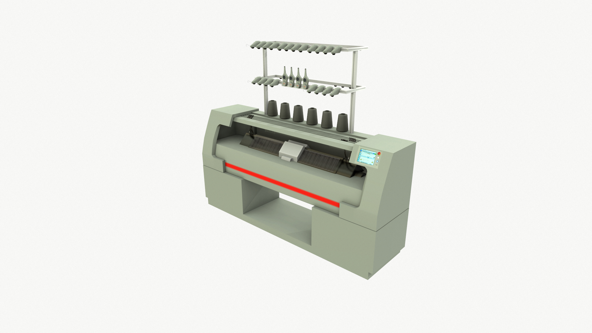 Industrial Knitting Machine 3D Model - TurboSquid 2436791