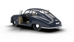 Porsche 3562 Coupe 1948 3d model HQ